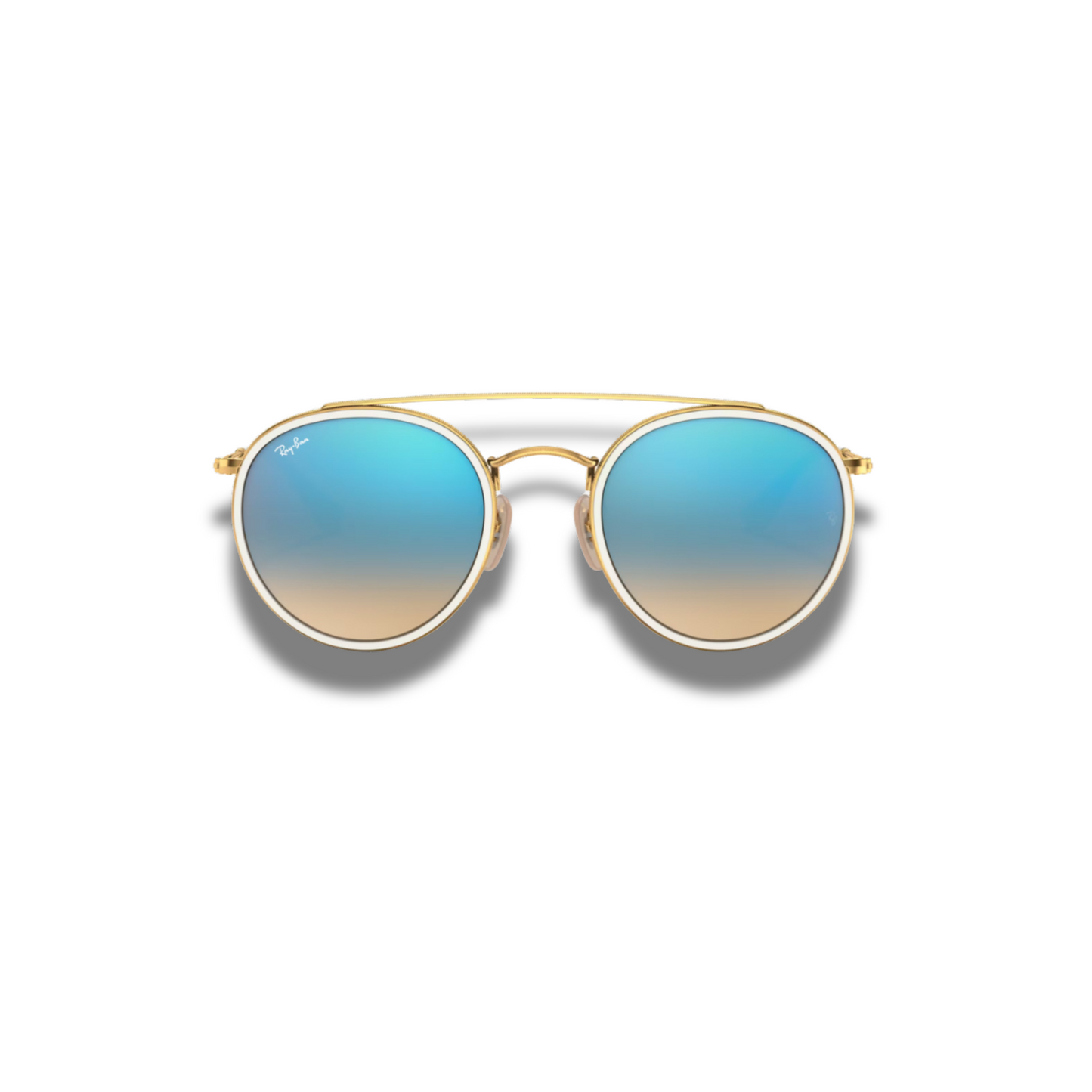Gafas RB Round Double Bridge Blue Flash