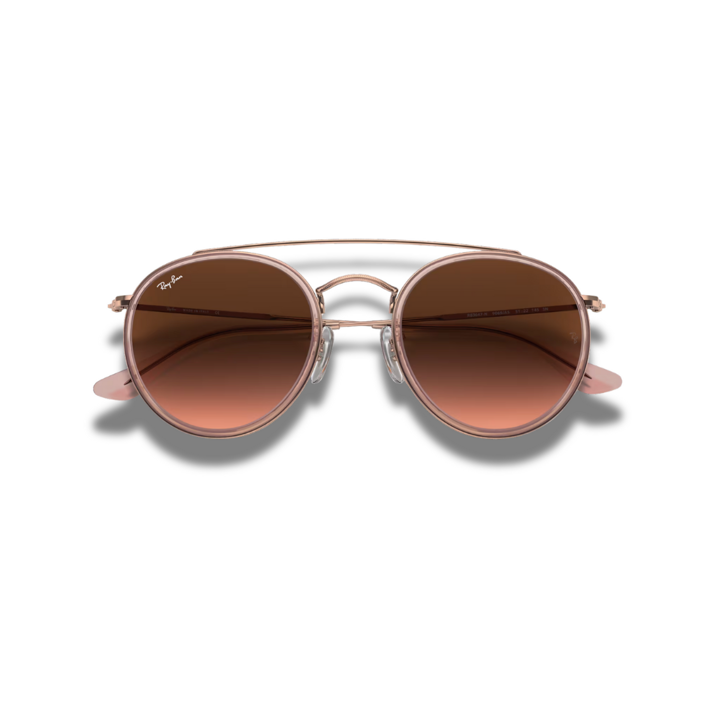 Gafas RB Round Double Bridge Gradient Brown