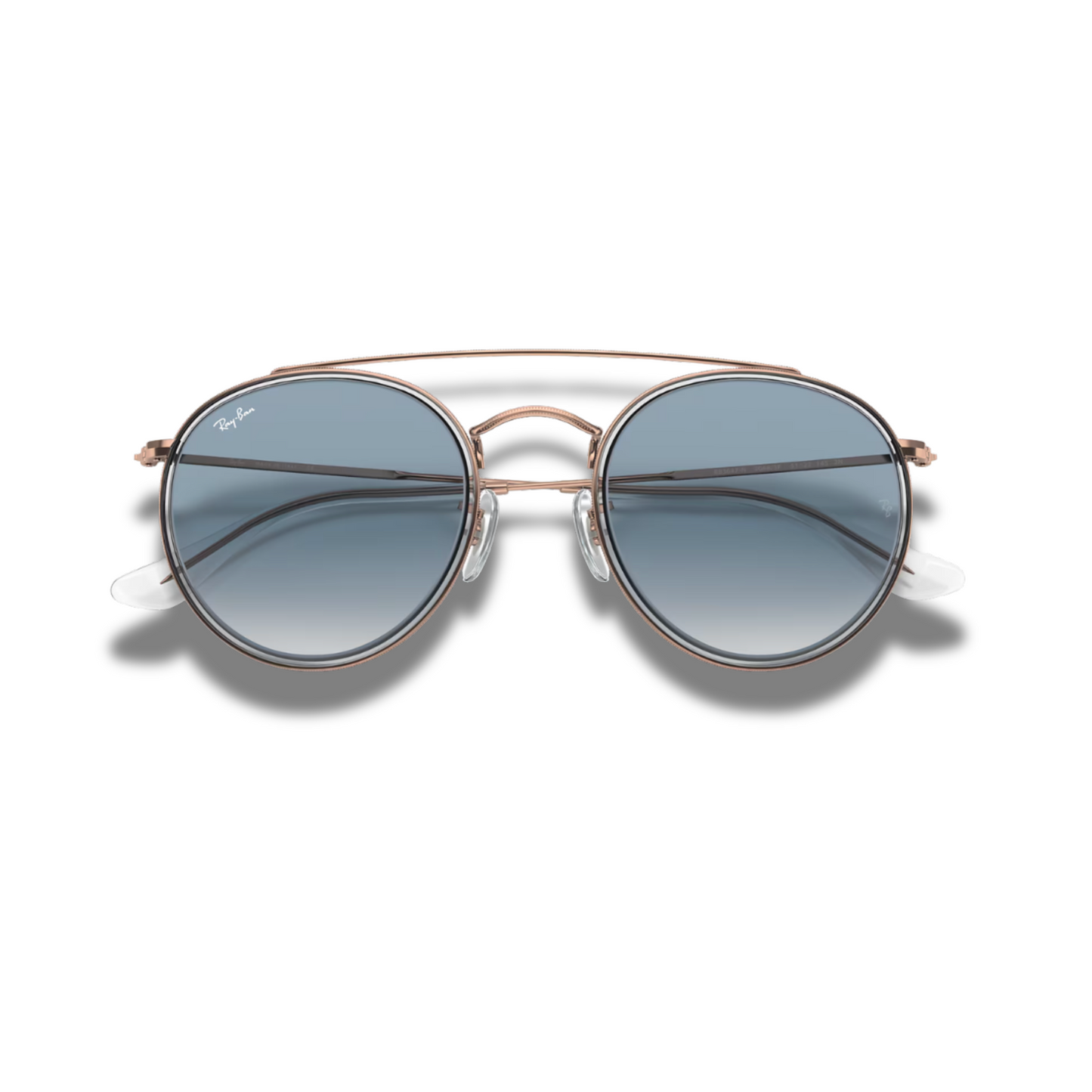 Gafas RB Round Double Bridge Light Blue