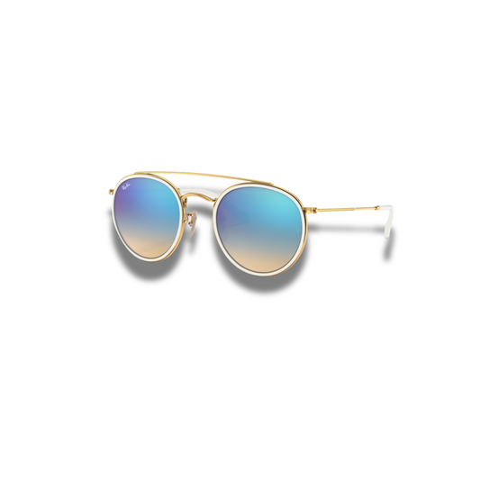 Gafas RB Round Double Bridge Blue Flash