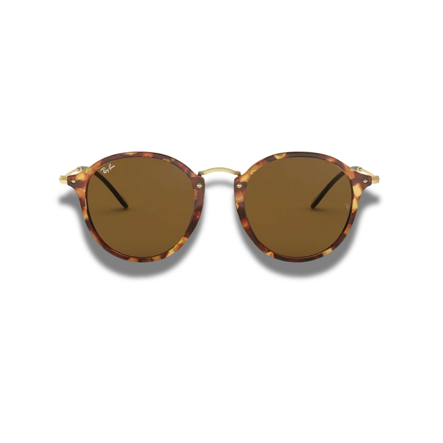 Gafas RB Round Fleck Brown Carey