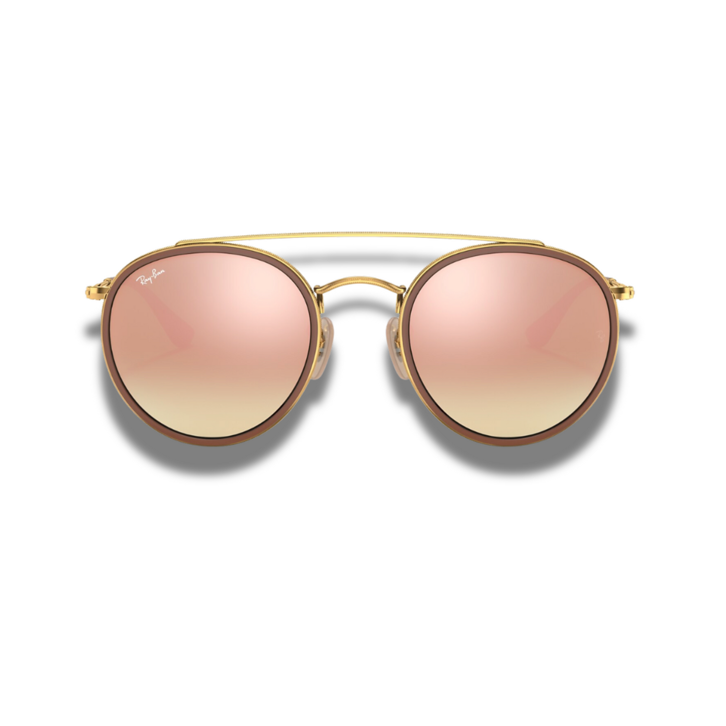 Gafas RB Round Double Bridge Rose Flash