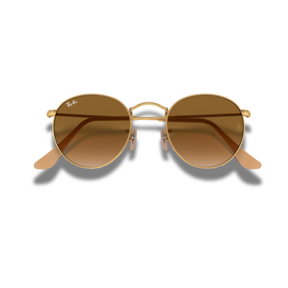 Gafas RB Round Metal Gradient Brown