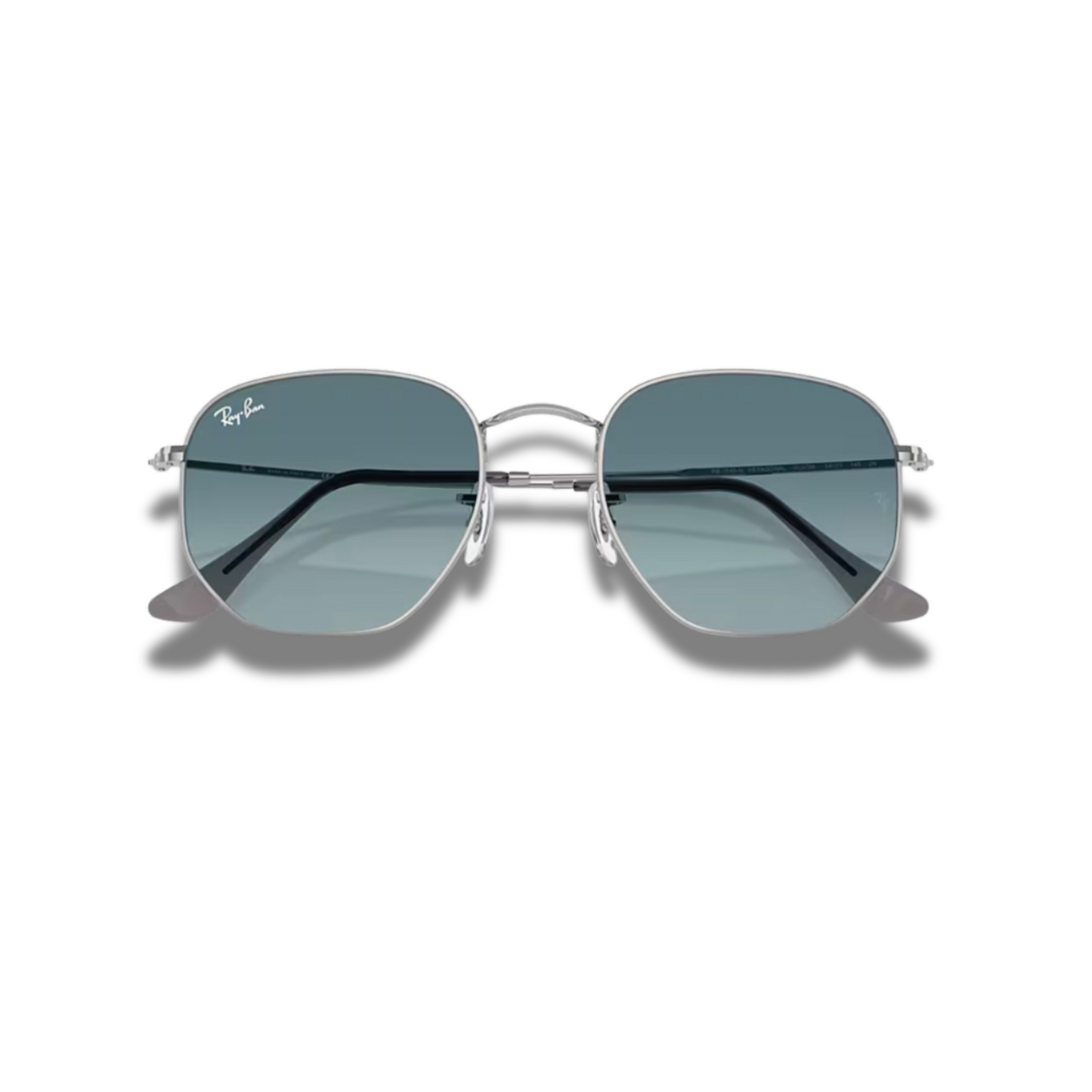 Gafas RB Hexagonal Silver Blue Gradient